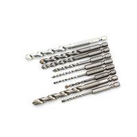 Ensemble d'outils de forets pour marteau perforateur rotatif SDS Plus dans une boîte à outils en plastique pour le béton de haute qualité