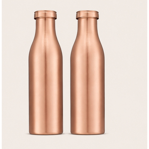 Botella de Agua de Cobre Puro de Calidad de Exportación para Beneficios Ayurvédicos para la Salud, a Prueba de Fugas, sin Costuras, para Yoga, Gimnasio y Oficina - Product Image 3