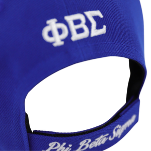 Casquette de baseball noire avec écusson Phi Beta Sigma, lettres grecques brodées, logo ajustable, vêtement de fraternité - Product Image 6