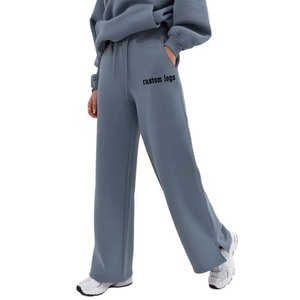 Pantalones Deportivos de Invierno para Mujer, Corte Ajustado, Frente Plano, 100% Algodón, Felpa, Ecológicos, de Secado Rápido - Product Image 1