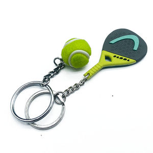 Llavero de Padel Personalizado de PVC Suave con Logotipo en Relieve 3D, Regalo Promocional con Tamaño Personalizado - Product Image 4