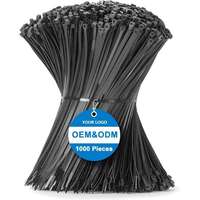 HOOYU Bridas de Sujeción Largas, Resistentes y Gruesas, Negras/Blancas, Accesorios de Cableado de Alta Resistencia, Bridas Grandes de 18 Pulgadas, Fabricante de Cables en Vietnam