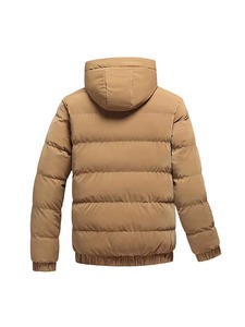 Veste d'hiver pour homme de haute qualité, épaisse, coupe-vent, chaude, à capuche, avec fermeture éclair, rembourrage 200g-250g, tricotée, écologique, respirante, anti-rétrécissement - Product Image 3