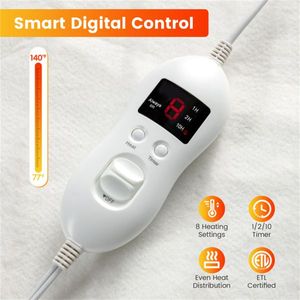 Coperta Elettrica Riscaldante 75FT X 39FT con Temperature Regolabili e Timer 10 Ore, per l'Inverno, Misura King Size - Product Image 3