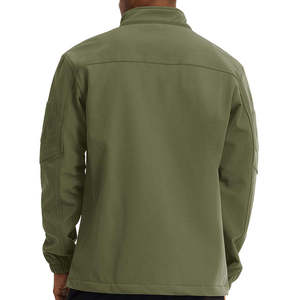 Veste polaire unisexe à fermeture éclair intégrale, col montant, bleu uni, manches longues, décontractée, pour le printemps, imperméable, coupe-vent, réversible - Product Image 4
