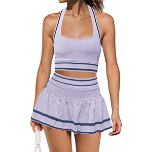 Women’s Pickleball Tank and Skort Set Summer Sport Outfit Women’s Athletic Tank and Skort Set Pickleball Ready - Product Image 1