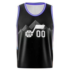 Maillots de basket-ball personnalisés de haute qualité à manches courtes, imprimés, respirants, légers, 100% polyester, vêtements de sport, nom d'équipe personnalisé - Product Image 1
