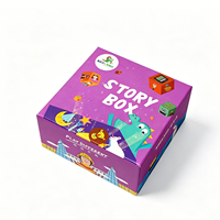 Boîte d'emballage personnalisée écologique avec pelliculage mat pour jeu de dés portable, couvercles et bases, jouets éducatifs pour enfants Nezha 2 Action