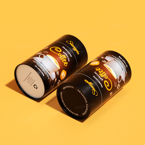 Custom CMYK Paper Tube with Metal Lid Recyclable Kraft Composite <b>Canister</b> for Spice Coffee <b>Tea</b> Packaging OEM - Product Image 5