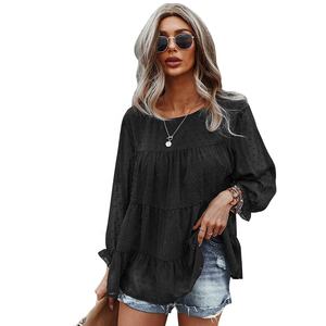 Autumn Winter Blouses Women <b>White</b> Shirt Casual Tops Long Sleeve Shirt Ladies Clothing Office Tasells Blouse - Product Image 1