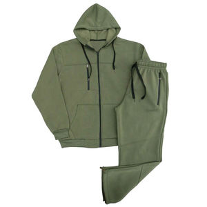 Conjunto de Dos Piezas de Sudadera con Capucha y Pantalones de Color Sólido para Hombre, Otoño e Invierno, Conjunto Deportivo Informal a la Moda, Talla S-3XL, Chándal para Hombre - Product Image 2