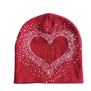Gorro de Punto Jacquard de Moda, Personalizado con Pedrería, Estampado Gráfico por Sublimación, Gorro Cálido de Invierno, Fabricante OEM ODM - Product Image 5