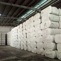Tissu solide régénéré en fibres sèches 6D 15D Polyester Matelas à bas prix Tapis Ouate Géotextile Tissu non tissé