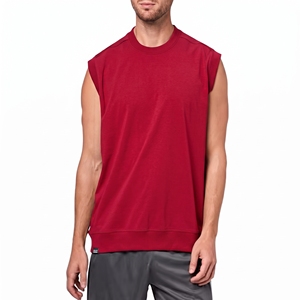 Débardeur de sport décontracté pour homme de qualité supérieure, 100 % polyester respirant, T-shirt athlétique pour musculation, vêtements de fitness 2026 pas cher - Product Image 5