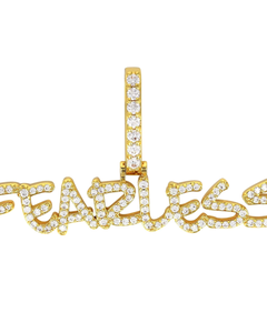 จี้เงินแท้ 925 ประดับมอสซาไนต์ รูปตัวอักษร สไตล์ฮิปฮอป แบบ Iced Out จี้ห้อยคอสั่งทำได้ พร้อมชื่อหรืออักษรย่อสำหรับผู้ชาย - Product Image 1