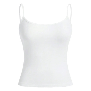 2026 Arrival Solid Color 100% Cotton Casual Summer <b>Crop</b> Tank <b>Top</b> Custom Logo Workout Women Hot Sale New Designs - Product Image 4