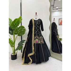 ชุดเสื้อตัวบนสำหรับออกงานปาร์ตี้ดีไซเนอร์ XL พร้อมด้วย dupatta ที่สวยงาม - Product Image 3