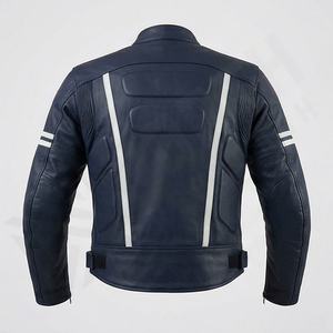 Chaqueta de Motociclista de Cuero Genuino para Hombre de la Mejor Calidad, Nueva Colección de Invierno, Chaquetas de Motocicleta con Protecciones Desmontables Personalizadas - Product Image 2