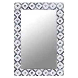 Luxury Modern Round Eco-Friendly Wall Resin Inlay <b>Mirror</b> with Beveled Edge for Bar Mitzvah Home Decor by FAIZA <b>CRAFT</b> - Product Image 5