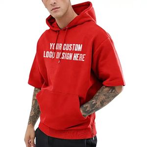 เสื้อกล้ามมีฮู้ดผู้ชาย สีเทาล้วน ผ้าฝ้าย สำหรับออกกำลังกาย ไซส์ใหญ่ ฟังก์ชั่นหลากหลาย เสื้อฮู้ดแขนกุด ขายส่ง - Product Image 4