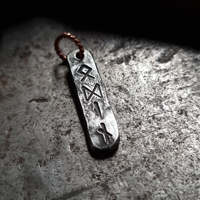 Fait à la main forgé Viking fer Rune pendentif collier gothique romantique forme géométrique accessoires pour chrétien fête nordique amulette