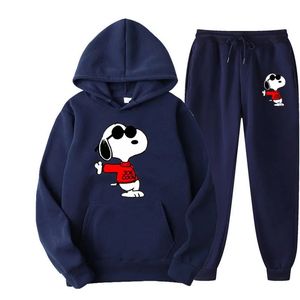Conjunto de Sudadera y Pantalones Deportivos de Anime para Mujer y Hombre, Sudadera con Capucha para Parejas, Ropa Deportiva Y2K, Estilo Urbano - Product Image 2