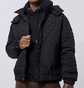 High Quality Breathable Winter Puffer Jackets for <b>Men</b> Low MOQ Wholesale High Street Style Nylon/Polyester Customizable - Product Image 5