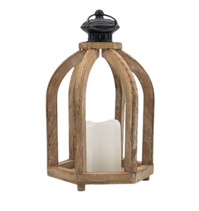 Lanterne en bois écologique avec design personnalisé provenant d'un fournisseur indien pour la décoration de la maison, du jardin, des mariages et du Ramadan - Product Image 4