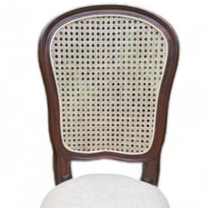 Chaise de salle à manger de style vintage classique avec structure en teck et matériaux durables pour l'ameublement de jardins et de restaurants - Product Image 4