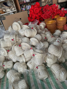 High Quality Bulk Woven Rattan Lighted <b>Christmas</b> <b>Cone</b> <b>Tree</b> Holiday Tabletop Wholesale Supplier - Product Image 3