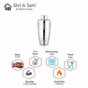 Coctelera de Acero Inoxidable Martillado de 500 ml, Mezclador de Bebidas a Prueba de Fugas, Elegante Utensilio de Bar Premium, Suministro Global de Exportación al por Mayor - Product Image 3