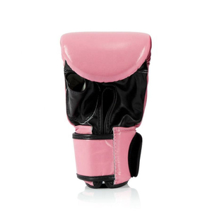 Gants de boxe Fairtex rose et noir en cuir véritable, qualité supérieure, prix de gros RTS, imperméables, pour entraînement et sparring. - Product Image 6