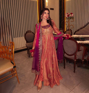 Nuevo vestido de fiesta con tela de red pesada y bordado con lentejuelas, con conjunto de dupatta para mujer, vestido estilo Bollywood listo para usar. - Product Image 1