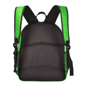 Custom Unisex Fashion Dance Glitter Sparkle Sports <b>Backpack</b> with Zipper Closure Water Resistant & Large Capacity for Students - Product Image 5