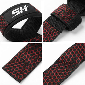 Comfortable Cotton Weightlifting Straps Improved Grip Reduced Hand Fatigue <b>Strength</b> <b>Training</b> Bodybuilding Fitness Wear Low Price - Product Image 2