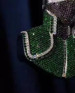 จี้การ์ตูนโจ๊กเกอร์ขนาดใหญ่ คุณภาพพรีเมียม 3A ประดับเพชร CZ สไตล์ฮิปฮอป  สามารถสั่งทำเป็นของขวัญได้ ในราคาที่เข้าถึงได้ - Product Image 3