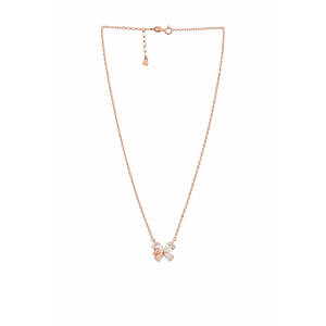 Collier pendentif papillon en argent sterling 925 plaqué or rose avec zircone cubique pour femme Revalia, léger et élégant, cadeau idéal - Product Image 2