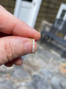 Pendientes de Aro de Oro de 14K con Diamante Redondo de Laboratorio de 0.30ct, Aros Minimalistas con Diamantes, Regalo de Aniversario, Cumpleaños, Graduación, para Ella - Product Image 2