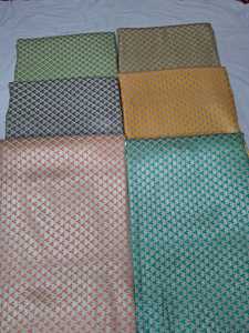 Decorative Organic Eco-Friendly Jacquard Brocade Silk Fabric Knitted Medium Weight for Girls Wedding Craft DIY Sewing Projects - Product Image 6