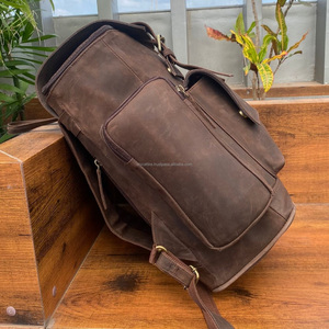 Personalized Vintage Full Grain Leather <b>Men</b> Laptop Backpack School <b>Bag</b> Travel Camping Daypack Rucksack <b>Men's</b> Leather Backpacks - Product Image 5