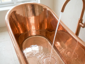 Baignoire autoportante en cuivre pur massif, baignoire de luxe pour hôtel, complexe hôtelier, spa, villa et design d'intérieur - Product Image 4