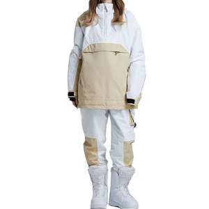 Traje de Esquí para Mujer Talla Grande, Impermeable, Cortavientos, Transpirable, Cálido, Conjunto de Chaqueta y Pantalones para Nieve, Ropa de Esquí de Invierno - Product Image 1