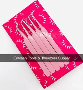 Ensemble de pinces professionnelles pour extensions de cils avec étui, pinces en acier inoxydable allemand, pinces d'isolation pour volume - Product Image 5