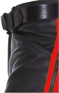 Shorts en cuir à taille élastique, style rave, avec poches, pour un look décontracté et streetwear - Product Image 4