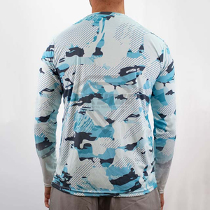 Custom Sublimation Fishing Jersey Long Sleeve Breathable Performance Outdoor Shirt Quick Dry Moisture Wicking Sun Protection <b>Top</b> - Product Image 6