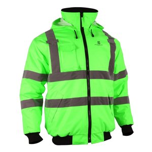 <b>Winter</b> Reflective Safety Jacket Men's High Visibility Waterproof <b>Workwear</b> Construction Security Windproof Jacket 2026 - Product Image 3