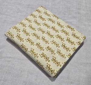Tela india estampada a mano, tela de algodón estampada a mano, tela hecha a mano para vestidos, proveedor mayorista de tela de algodón - Product Image 1