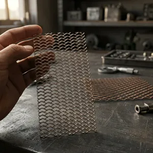 Malla Expandida para Fachadas IRAJ ENGINEERS, Lámina Metálica Perforada Galvanizada de Alta Resistencia, Rollo de Malla de Seguridad con Orificios en Forma de Diamante - Product Image 1