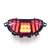 Luz Trasera LED para Motocicleta, ABS+PC, para MT-09 2024-2025, con Certificación E-Mark, Luz de Freno Integrada con Señal de Giro, Color Humo