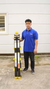 บันไดอลูมิเนียมแบบพับได้ VIETLADDERS NVLB-44 ขนาด 12 ฟุต 12 ขั้น รับน้ำหนักได้ 150 กก./300 ปอนด์ เหมาะสำหรับใช้ในโรงแรม รับประกัน 1 ปี - Product Image 3